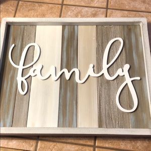 Family Home Decor sign